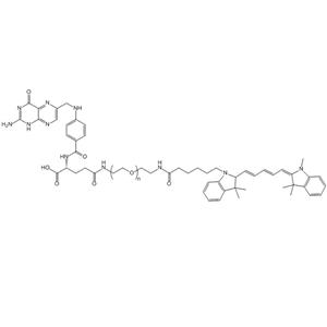 Cy5-PEG-FA，氰基Cy5-聚乙二醇-叶酸