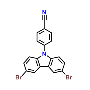 4-(3,6-二溴-9H-咔唑-9-基)-苯甲腈