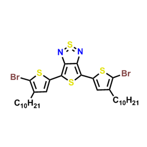 5,7-bis(5-bromo-4-decanyl-2-thienyl)thieno-[3,4-b]thiadiazole,5,7-bis(5-bromo-4-decanyl-2-thienyl)thieno-[3,4-b]thiadiazole