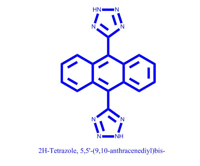 9,10-二(1-H-四氮唑-5-基)蒽,2H-Tetrazole, 5,5'-(9,10-anthracenediyl)bis-