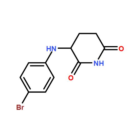 3-((4-bromophenyl)amino)piperidine-2,6-dione