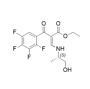 左氧氟沙星杂质Z,ethyl (S)-3-((1-hydroxypropan-2-yl)amino)-2-(2,3,4,5-tetrafluorobenzoyl)acrylate