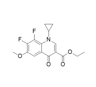 莫西沙星杂质Q,ethyl 1-cyclopropyl-7,8-difluoro-6-methoxy-4-oxo-1,4- dihydroquinoline-3-carboxylate