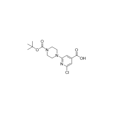 2-(4-(tert-butoxycarbonyl)piperazin-1-yl)-6-chloroisonicotinic acid
