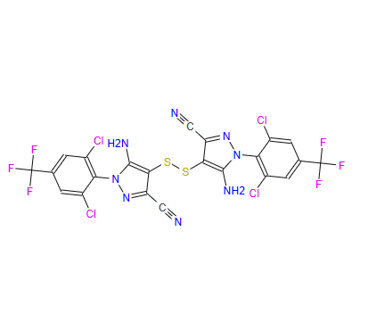 5-氨基-3-氰基-1-(2,6-二氯-4-三氟甲基-苯基)吡唑二硫化物,4,4'-dithiobis(5-amino-1-(2,6-dichloro-4-(trifluoromethyl)phenyl)-1H-pyrazole-3-carbonitrile)