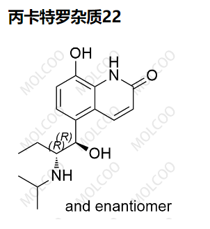 丙卡特羅雜質(zhì)22,8-hydroxy-5-((1RS,2RS)-1-hydroxy-2-(isopropylamino)butyl)quinolin-2(1H)-one