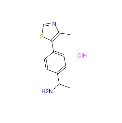 (S)-1-(4-(4-甲基噻唑-5-基)苯基)乙-1-胺盐酸盐,(S)-1-(4-(4-methylthiazol-5-yl)phenyl)ethanamine hydrochloride