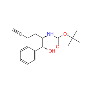 tert-butyl((1R,2R)-1-hydroxy-1-phenylhex-5-yn-2-yl)carbamate 1437235-52-3