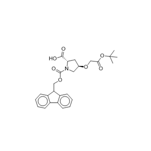 (2S,4R)-1-(((9H-fluoren-9-yl)methoxy)carbonyl)-4-(2-(tert-butoxy)-2-oxoethoxy)pyrrolidine-2-carboxylic acid