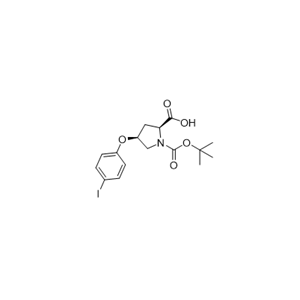 (2S,4S)-1-(tert-butoxycarbonyl)-4-(4-iodophenoxy)pyrrolidine-2-carboxylic acid