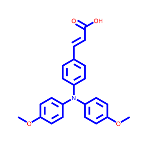 (E)-3-(4-(bis(4-methoxyphenyl)amino)phenyl)acrylic acid