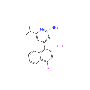 4-(4-氟-1-萘基)-6-(1-甲基乙基)-2-嘧啶胺盐酸盐
