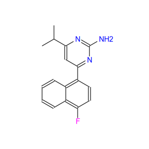 2-氨基-4-(4-氟萘-1-基)-6-异丙基嘧啶,4-(4-FLUORO-1-NAPHTHALENYL)-6-(1-METHYLETHYL)-2-PYRIMIDINAMINE HYDROCHLORIDE