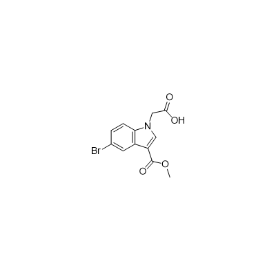 2-(5-bromo-3-(methoxycarbonyl)-1H-indol-1-yl)acetic acid