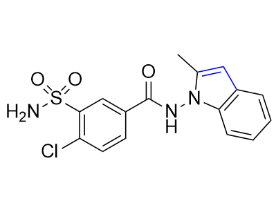 吲達帕胺雜質(zhì)02,4-chloro-N-(2-methyl-1H-indol-1-yl)-3-sulfamoylbenzamide