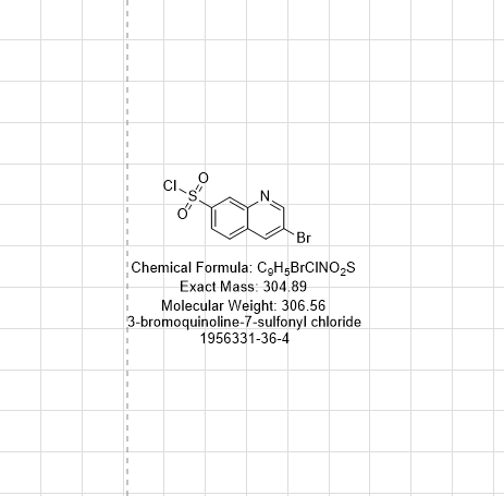 3-溴喹啉-7-磺酰氯,3-bromoquinoline-7-sulfonyl chloride
