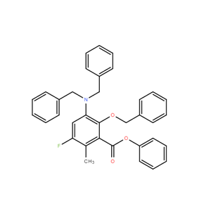 2-(苄氧基)-3-(苄基氨基)-5-氟-6-甲基苯甲酸
