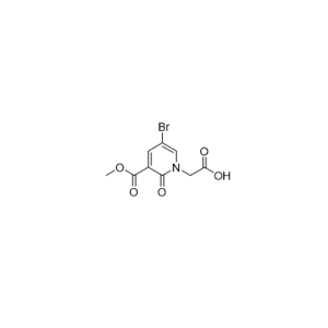 2-(5-bromo-3-(methoxycarbonyl)-2-oxopyridin-1(2H)-yl)acetic acid