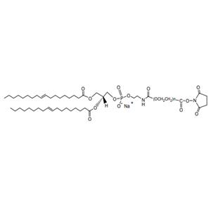 DOPE-PEG-NHS，二油酰磷脂酰乙醇胺-聚乙二醇-琥珀酰亚胺碳酸酯
