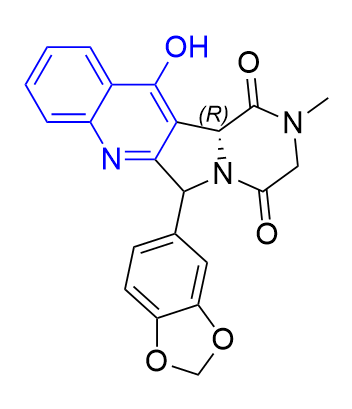 他达拉非杂质07,(12bR)-6-(1,3-benzodioxol-5-yl)-12-hydroxy-2-methyl-2,3,6,12b- tetrahydropyrazino[1′,2′:1,5]pyrrolo-[3,4-b]quinoline-1,4-dione