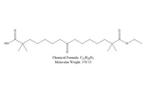 2,2,14,14-四甲基-8-氧代 十五烷二酸单乙酯,2,2,14,14-Tetramethyl-8-oxo Monoethyl pentadecanedioate