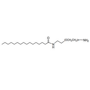 Palmitic acid-PEG-amine，棕榈酸-聚乙二醇-氨基