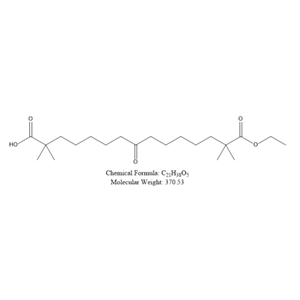 2,2,14,14-四甲基-8-氧代 十五烷二酸单乙酯,2,2,14,14-Tetramethyl-8-oxo Monoethyl pentadecanedioate