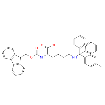 Fmoc-N'-甲基三苯甲基-L-赖氨酸,Fmoc-L-Lys(Mtt)-OH