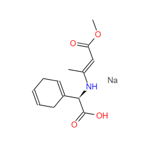 D-双氢苯甘氨酸邓钠盐,R)-(+)-alpha-[(3-Methoxy-1-methyl-3-oxo-1-propenyl)amino]-1,4-cyclohexadiene-1-acetic acid sodium salt