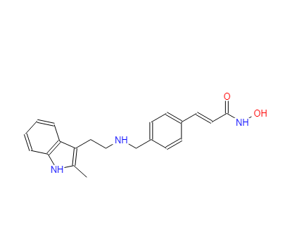 帕比司他,(E)-N-HYDROXY-3-(4-{[2-(2-METHYL-1H-INDOL-3-YL)-ETHYLAMINO]-METHYL}-PHENYL)-ACRYLAMIDE