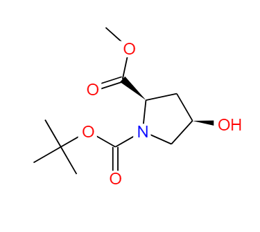 N-Boc-顺式-4-羟基-D-脯氨酸甲酯,(2R,4R)-N-Boc-cis-4-hydroxy-D-proline methyl ester