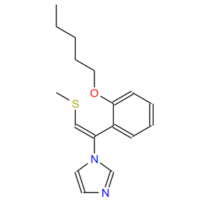 (E)-1-(2-(甲硫基)-1-(2-(戊氧基)苯基)乙烯基)-1H-咪唑盐酸盐,(E)-1-(2-(Methylthio)-1-(2-(pentyloxy)phenyl)vinyl)-1H-imidazole hydrochloride