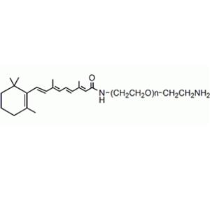 维甲酸-聚乙二醇-氨基,Retinoic acid-PEG-amine;Retinoic acid-PEG-NH2