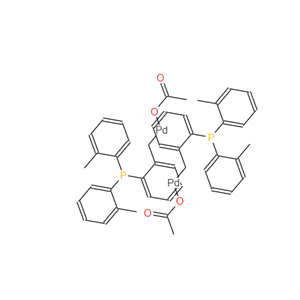 反式二-ΜU(M)-双[2-(二邻甲苯基膦)苄基]乙酸二钯(II),trans-Di-μu(M)-acetatobis[2-(di-o-tolylphosphino)benzyl]dipalladiuM(II)