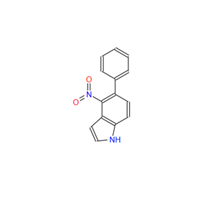 4-硝基-5-苯基-1H-吲哚,1H-Indole, 4-nitro-5-phenyl-