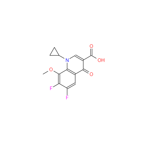 莫西沙星母核(喹啉羧酸/加替羧酸/喹啉羧酸乙酯/加替环合酯),1-Cyclopropyl-6,7-difluoro-1,4-dihydro-8-methoxy-4-oxo-3-quinolinecarboxylic acid