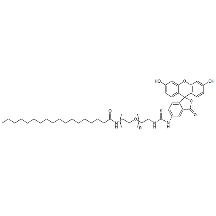 硬脂酸-聚乙二醇-熒光素,Stearic acid-PEG-Fluorescein;STA-PEG-FITC