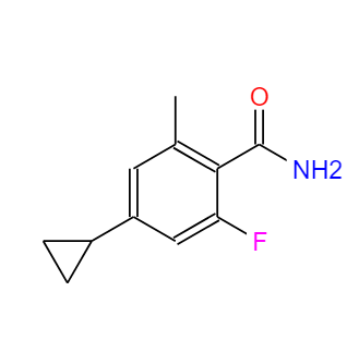 4-环丙基-2-氟-6-甲基苯甲酰胺,4-cyclopropyl-2-fluoro-6-methylbenzamide
