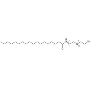 STA-PEG-SH，Stearic acid-PEG-thiol，硬脂酸-聚乙二醇-巯基