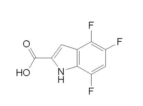 4,5,7-Trifluoro-1H-indole-2-carboxylic acid,4,5,7-Trifluoro-1H-indole-2-carboxylic acid