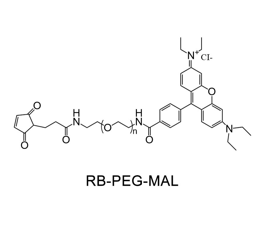 羅丹明-聚乙二醇-馬來酰亞胺,RB-PEG-MAL