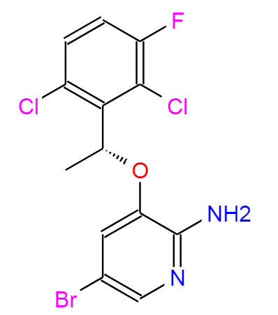 [5-溴-3-[(1R)-(2,6-二氯-3-氟苯基)乙氧基]吡啶-2-基]胺,(R)-5-bromo-3-(1-(2,6-dichloro-3-fluorophenyl)ethoxy)pyridin-2-amine