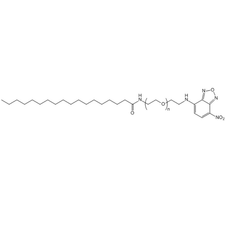 硬脂酸-聚乙二醇-硝基苯惡二唑,Stearic acid-PEG-NBD;STA-PEG-NBD