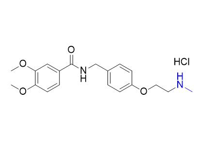 伊托必利杂质01,3,4-dimethoxy-N-(4-(2-(methylamino)ethoxy)benzyl)benzamide hydrochloride