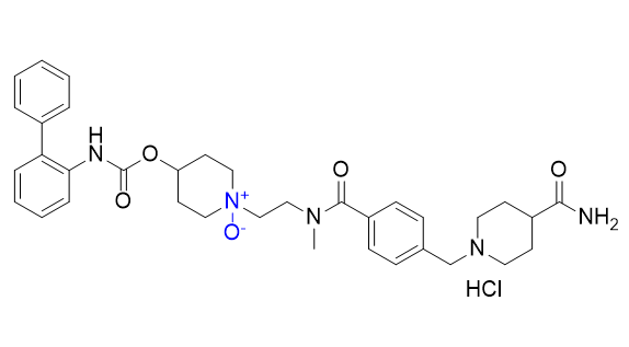 雷芬那辛杂质09,4-(([1,1'-biphenyl]-2-ylcarbamoyl)oxy)-1-(2-(4-((4-carbamoylpiperidin-1-yl)methyl)-N-methylbenzamido)ethyl)piperidine 1-oxide hydrochloride