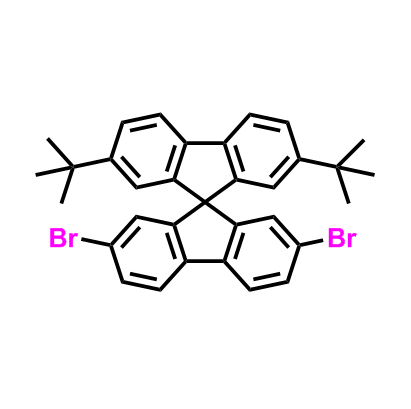 2,7-二溴-2',7'-二叔丁基-9,9'-螺联[芴,2,7-Dibromo-2',7'-di-tert-butyl-9,9'-spirobi[fluorene