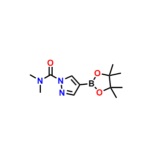 N,N-二甲基-4-(4,4,5,5-四甲基-1,3,2-二氧硼雜環(huán)戊烷-2-基)-1H-吡唑-1-甲酰胺,N,N-Dimethyl-4-(4,4,5,5-tetramethyl-1,3,2-dioxaborolan-2-yl)-1H-pyrazole-1-carboxamide