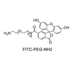 荧光素-聚乙二醇-氨基；FITC-PEG-NH2；Fluorescein-PEG-amine