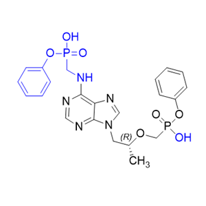 替诺福韦拉酚氨酯杂质46,phenyl hydrogen ((((2R)-1-(6-(((hydroxy(phenoxy)phosphoryl)methyl)amino)-9H-purin-9-yl)propan-2-yl)oxy)methyl)phosphonate