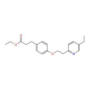 吡格列酮杂质E (EP),4-[2-(5-Ethyl-2-pyridinyl)ethoxy]benzenepropanoic Acid Ethyl Ester(Pioglitazone Impurity)